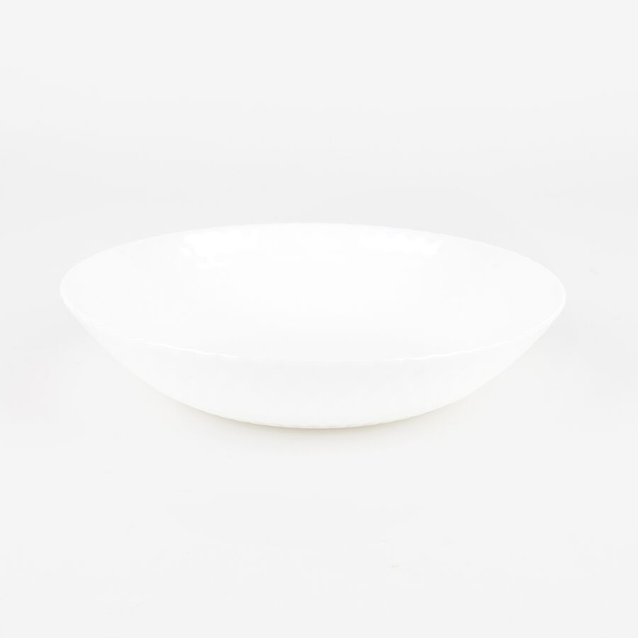 Vajilla de porcelana de 18 piezas blanca de arcopal Yelen