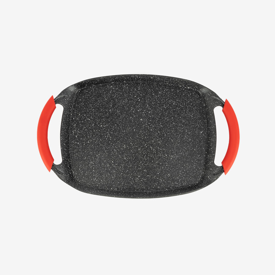 Plancha asadora apta para inducción 37x25cm - Bergner