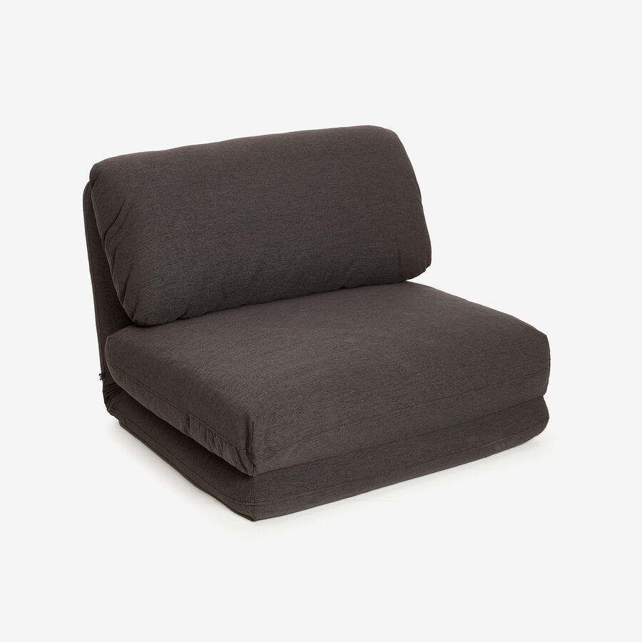 Sofá cama individual gris Ibon 78x82x58cm