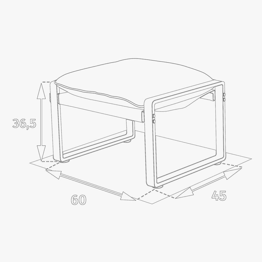 Sillon reclinable de jard&iacute;n de aluminio blanco Lambor 151x69x73cm