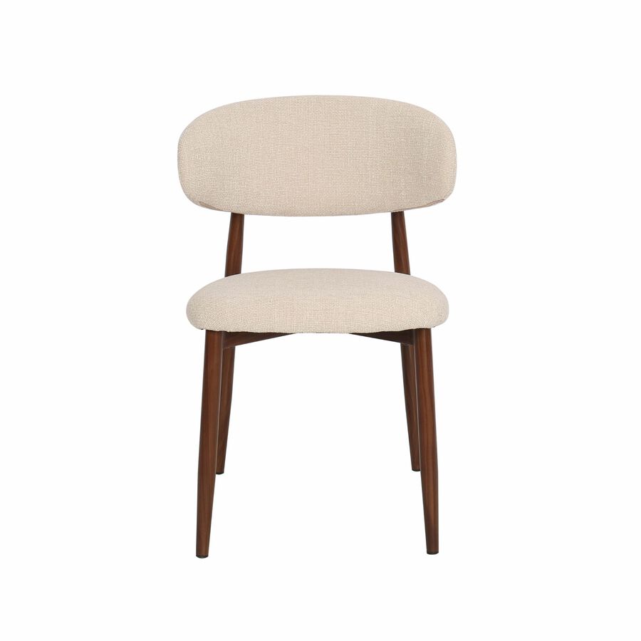 Silla de comedor efecto madera beige Martina 54x52x76cm Clau&Chloe