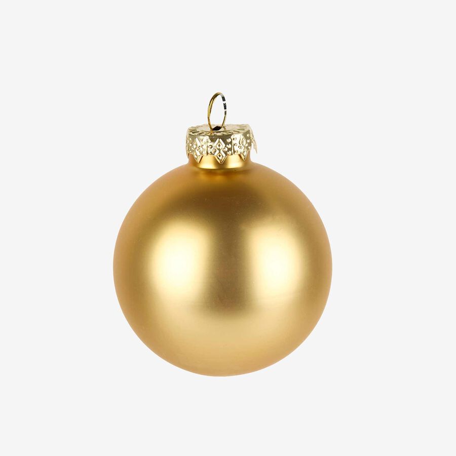 Set de 16 bolas doradas &Oslash;6cm