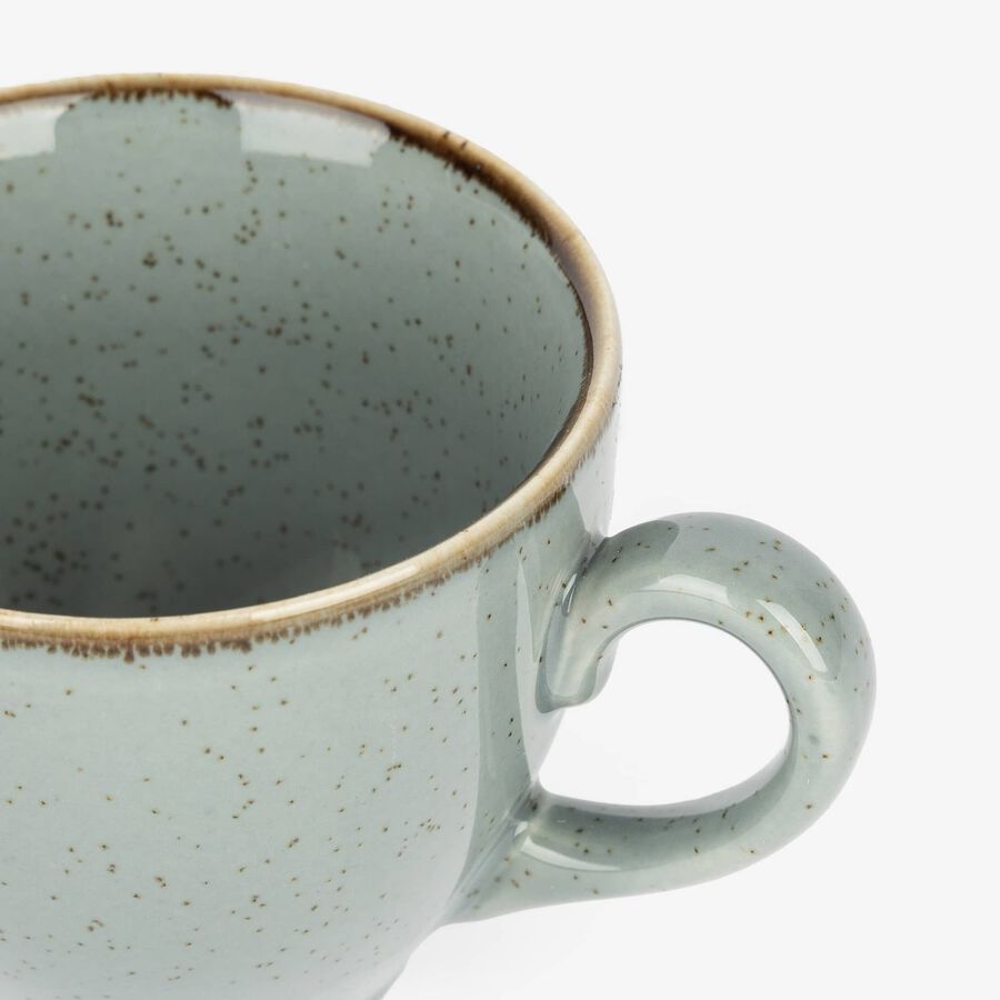 Taza de café con plato azul de porcelana Olite 9cl