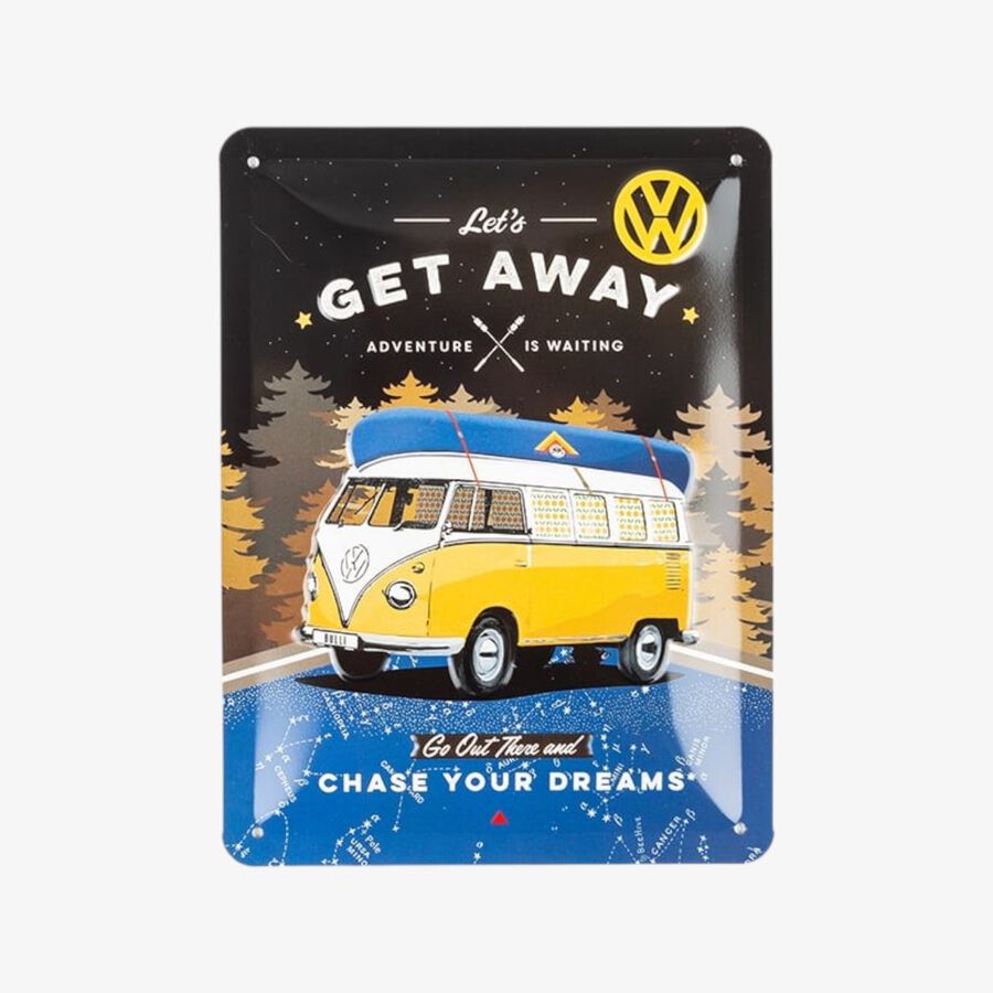 Placa de metal Volkswagen VW Bulli 15x20cm