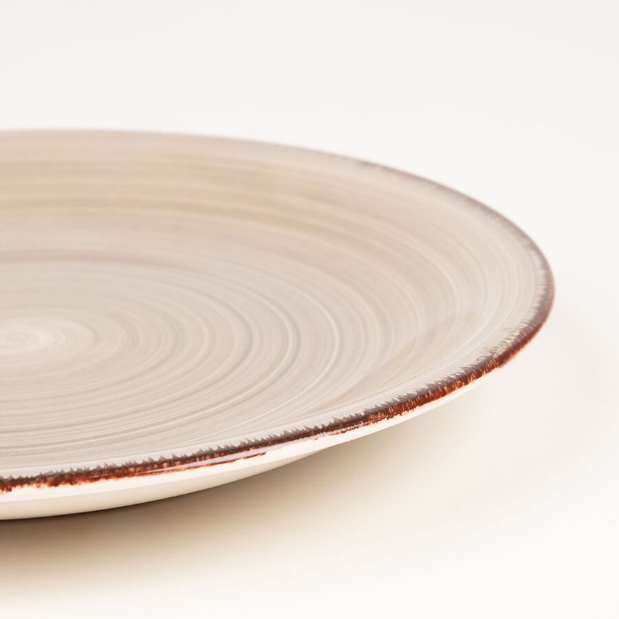 Vajilla de 18 piezas de gres gris Vita