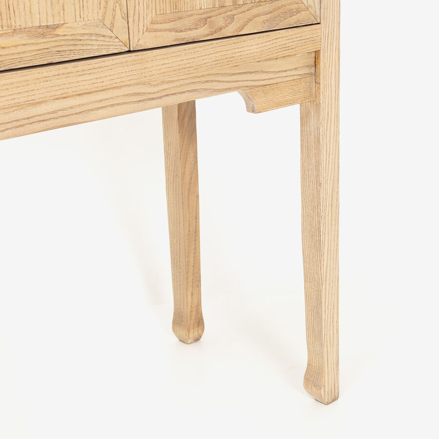 Aparador de madera de olmo reciclada 120x30x84cm