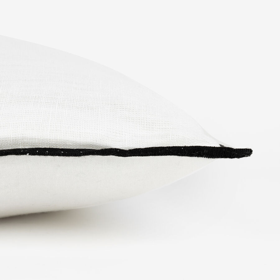 Coj&iacute;n de algod&oacute;n blanco Elijah 40x40cm