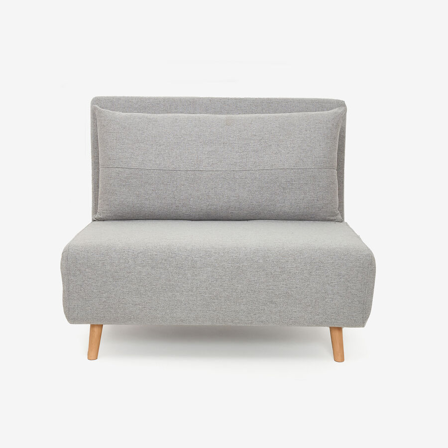 Sofá cama individual gris claro Theo 102x91x82cm