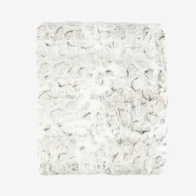 Manta de pelo estampado leopardo de las nieves 130x150cm