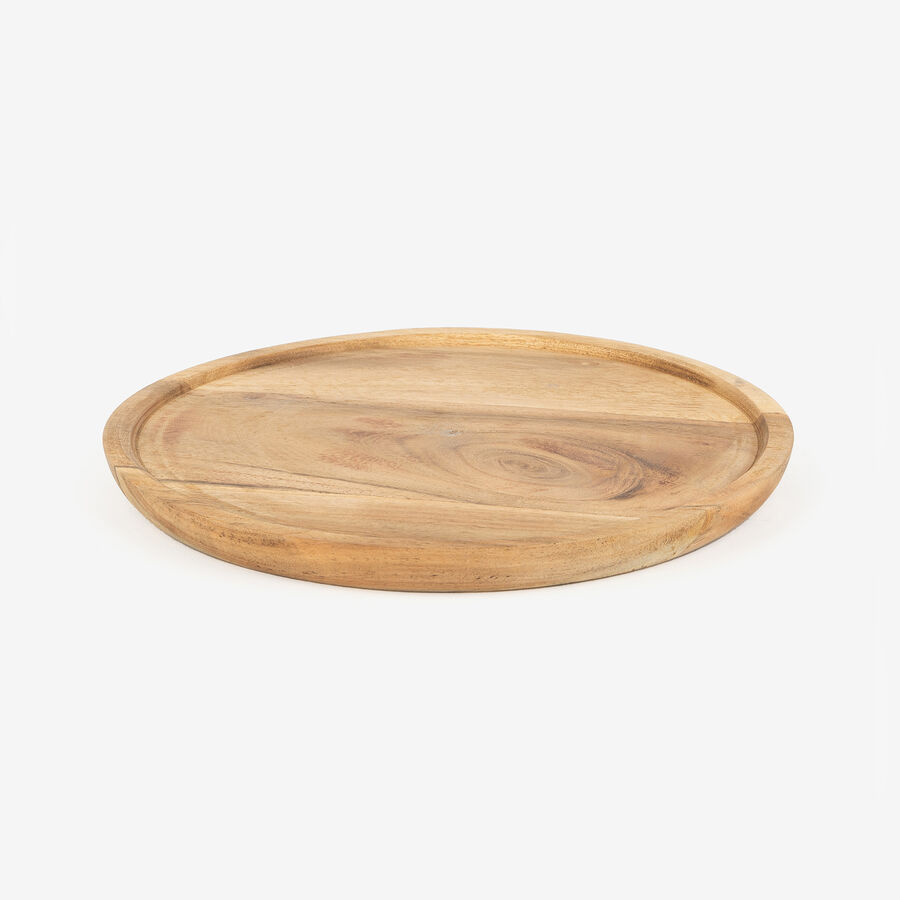 Centro de madera de acacia Salcam &Oslash;22cm