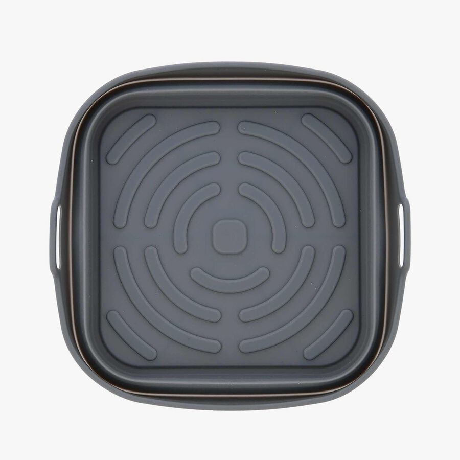 Cesta de silicona plegable cuadrada para freidora 20x8cm