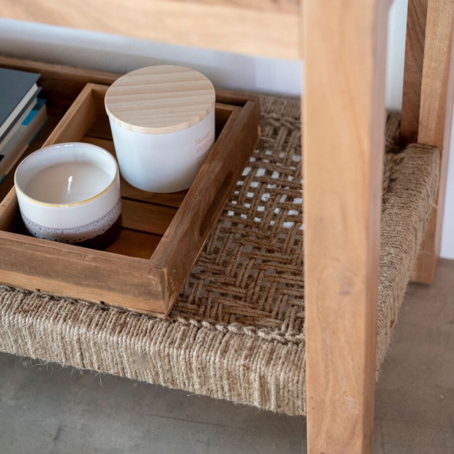 Consola de madera de acacia Bolt 170x40x75cm Clau&Chloe