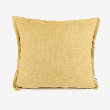 Funda de cojín de algodón amarilla Frida 45x45cm