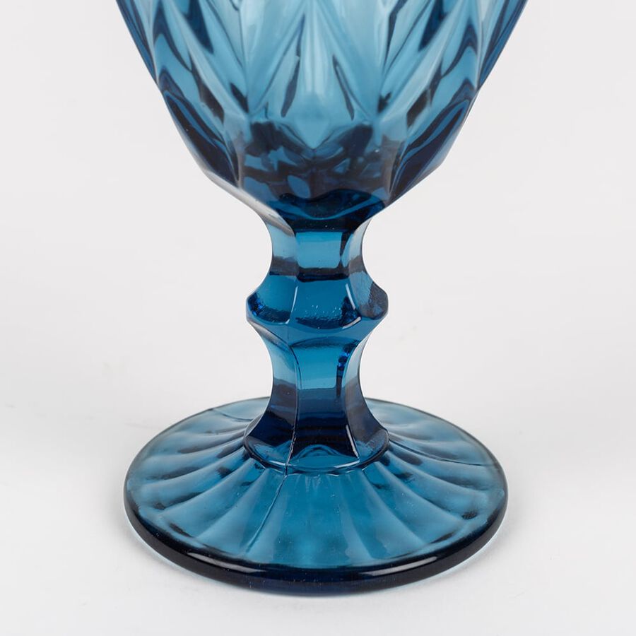 Copa de cristal azul zafiro 24cl