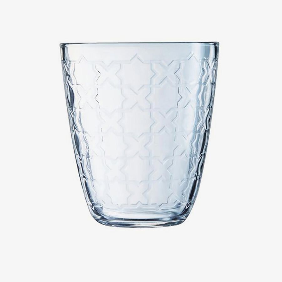 Vaso de vidrio transparente Riad 31cl &Oslash;9x10cm