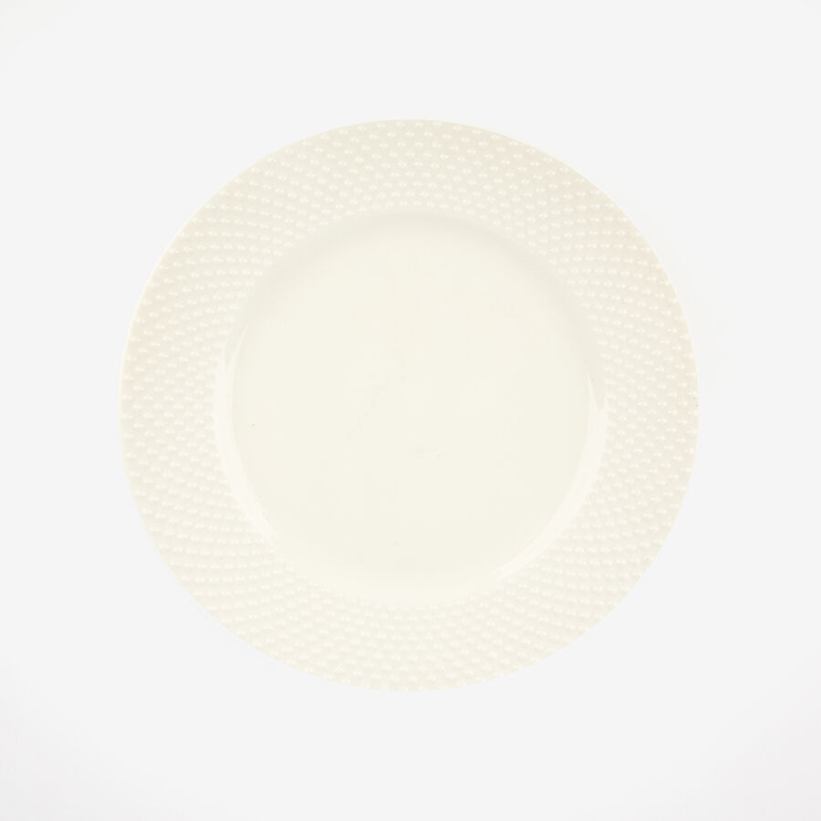 Vajilla de 12 piezas de cer&aacute;mica blanca Meloni