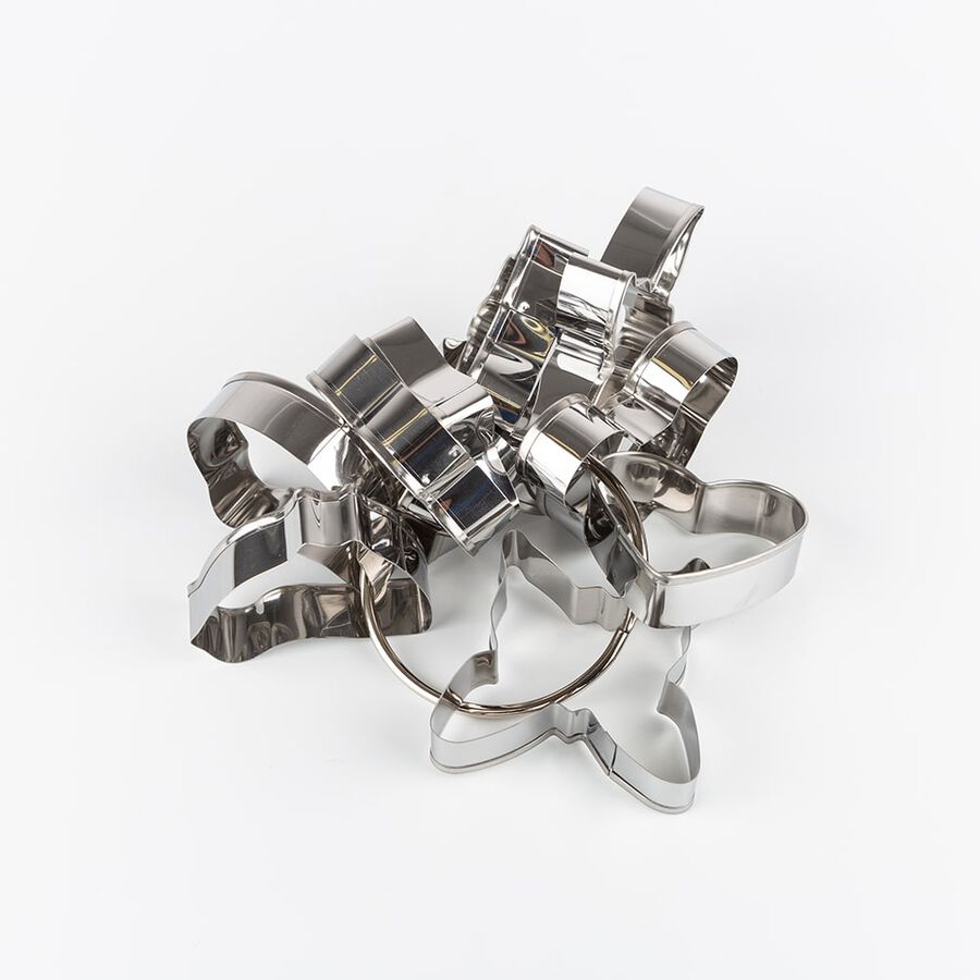 Set de 10 formas para cortar galletas de acero inoxidable