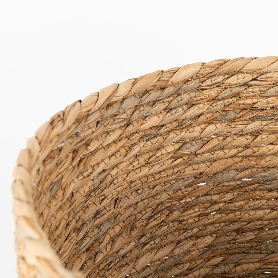 Cesta con asa esparto Magret Ø23x23cm