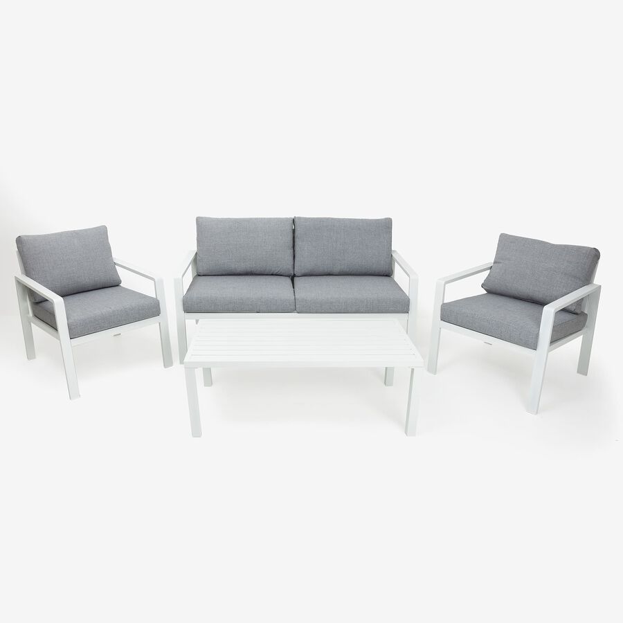 Set de jard&iacute;n de 4 piezas de aluminio Tahit&iacute;