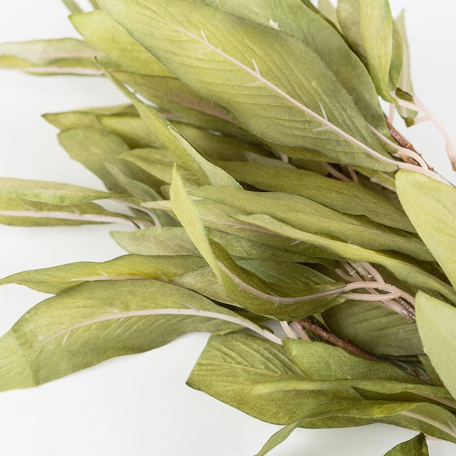 Rama artificial de laurel verde 74cm
