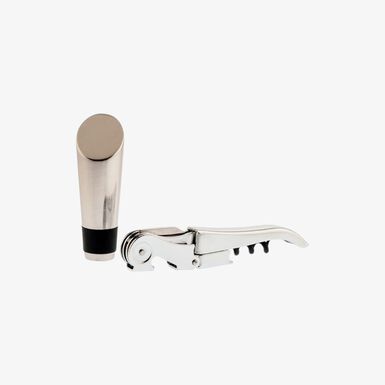 Set de accesorios de vino con tapón y sacacorchos