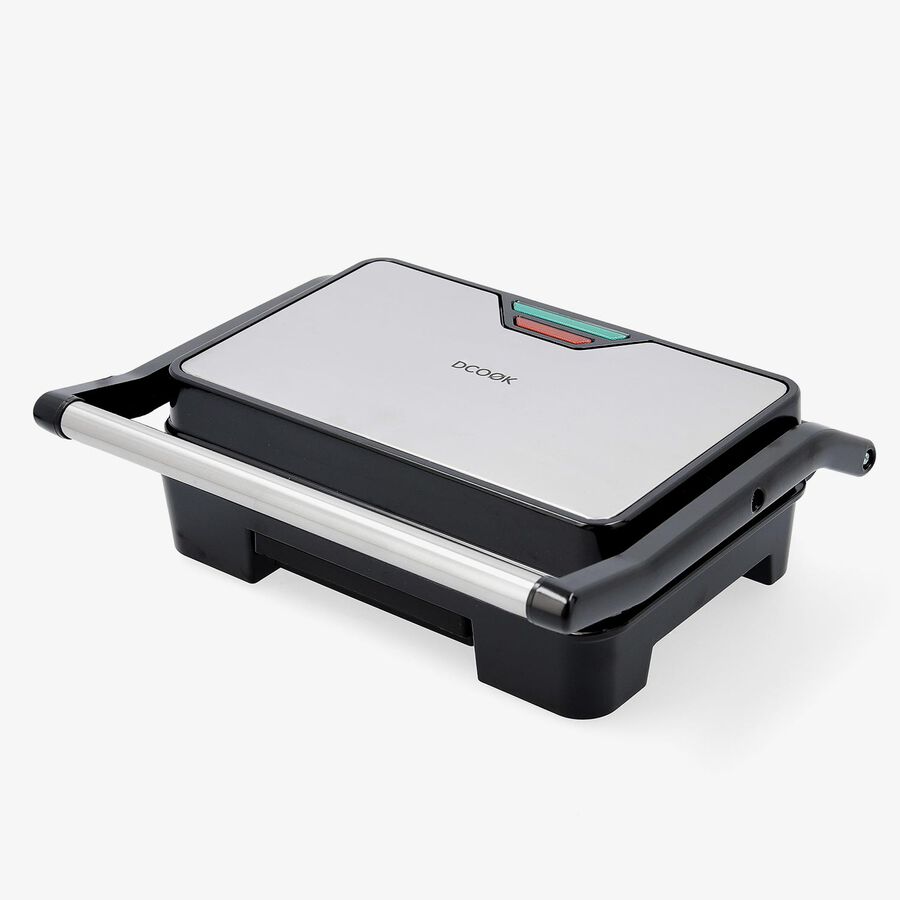 Grill de doble placa el&eacute;ctrico gris de metal DCOOK 900W