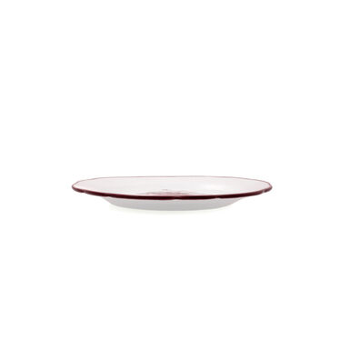 Plato de postre burdeos de porcelana Charlotte &Oslash;19cm