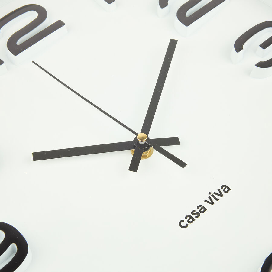 Reloj de pared negro &Oslash;30cm