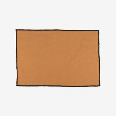Mantel individual de algodón marrón Adriel 45x30cm