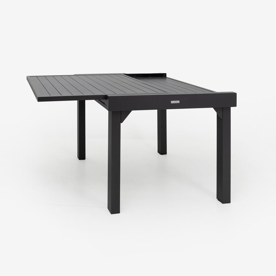 Mesa de jard&iacute;n extensible de aluminio Flamin 90/180x90x75cm
