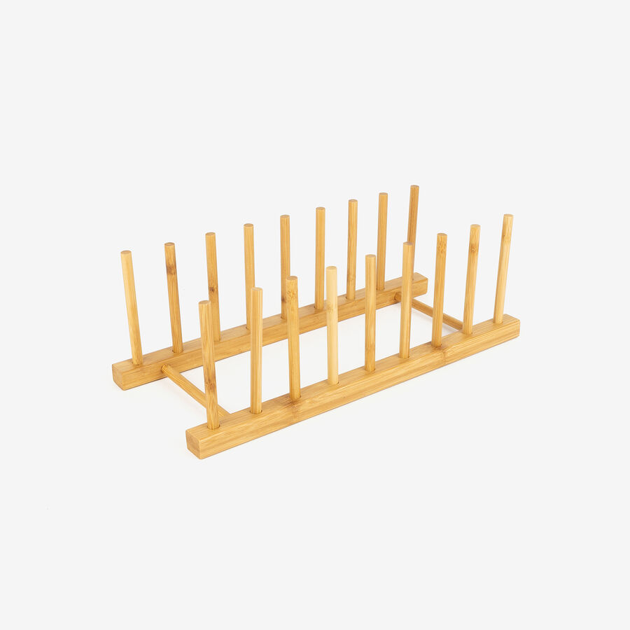 Soporte para platos de madera 34x12cm