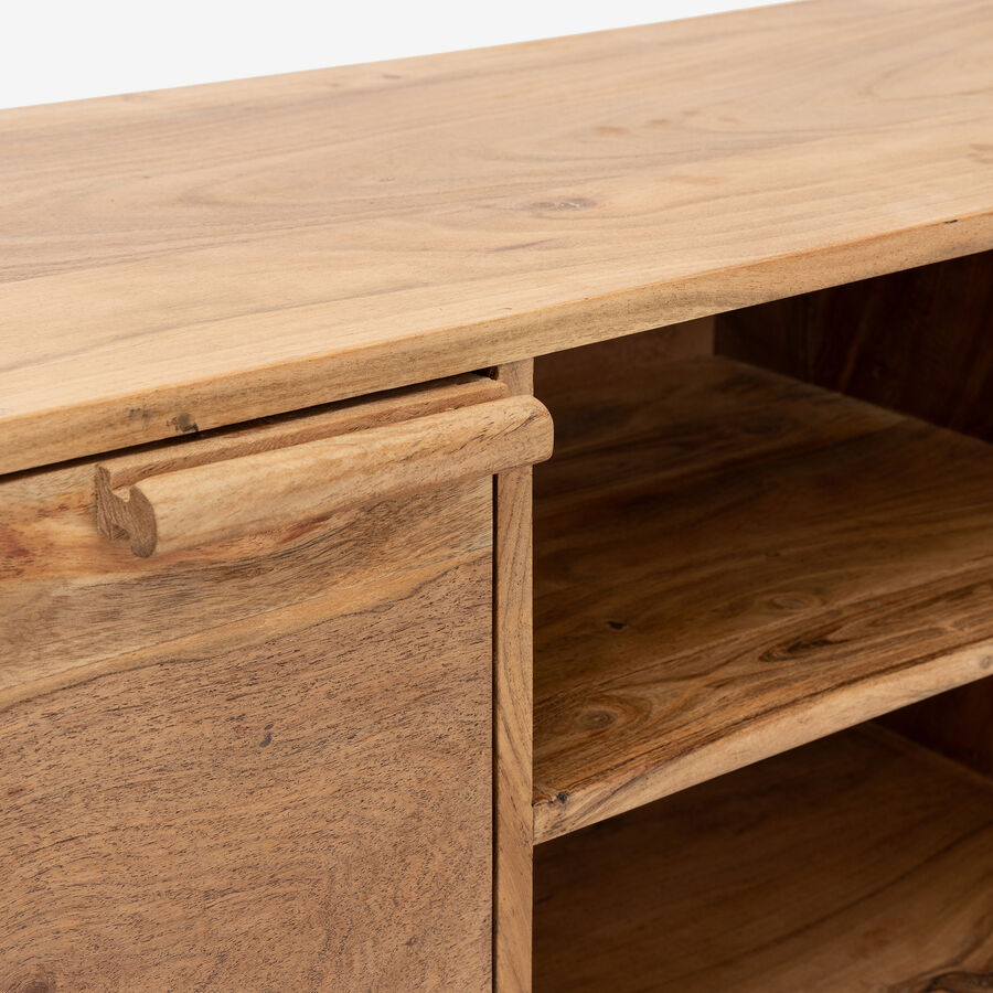 Mueble de TV de madera de acacia Attic 160x40x55cm Clau&Chloe