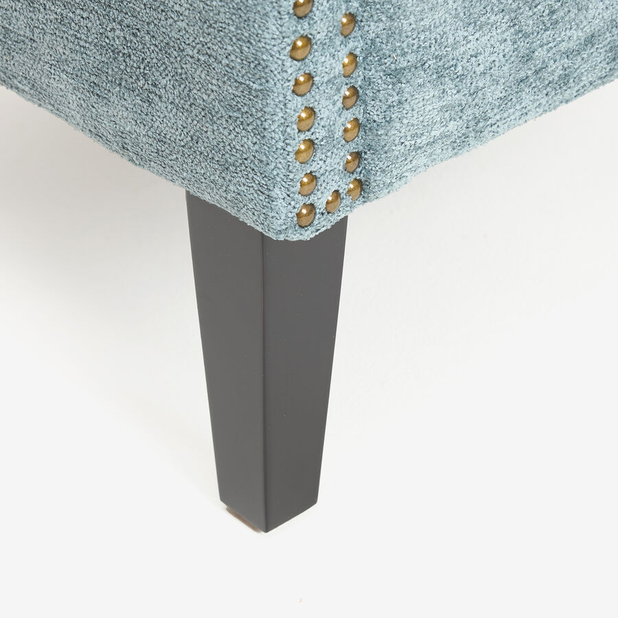 Butaca de terciopelo azul Aurora 79x75x79cm Clau&Chloe