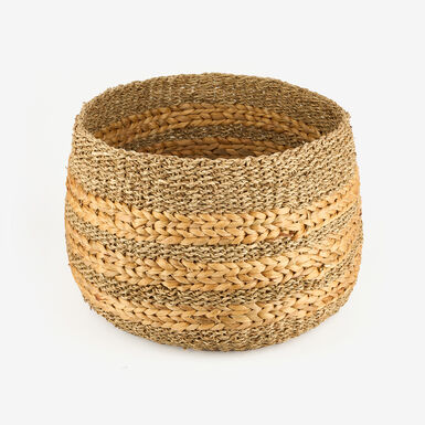 Cesta de fibras naturales Kenten &Oslash;45x30cm