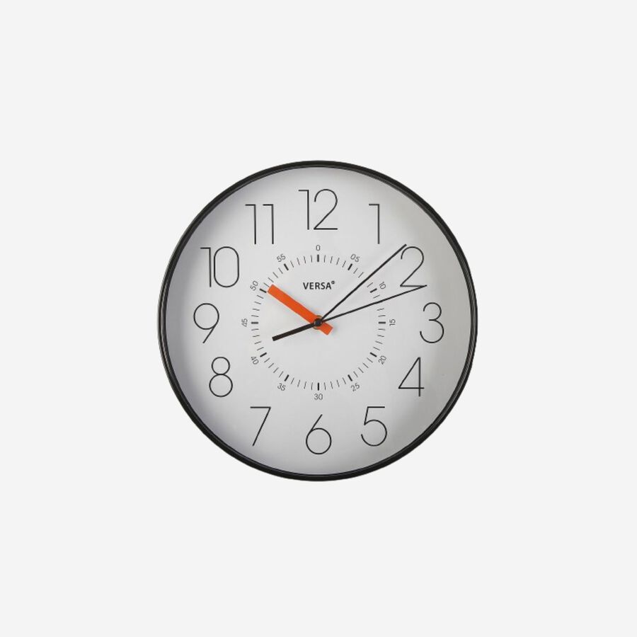 Reloj de pared blanco Ø30,5cm