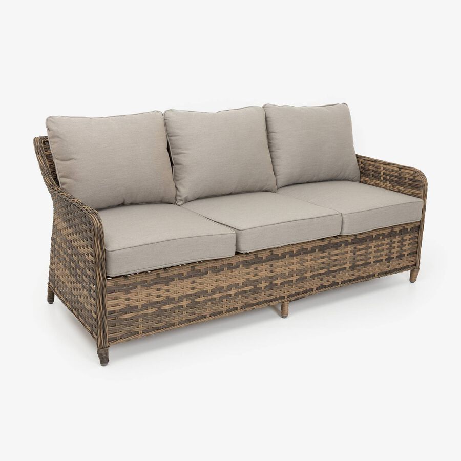 Set de jardín de 4 piezas de ratán sintético Lanai