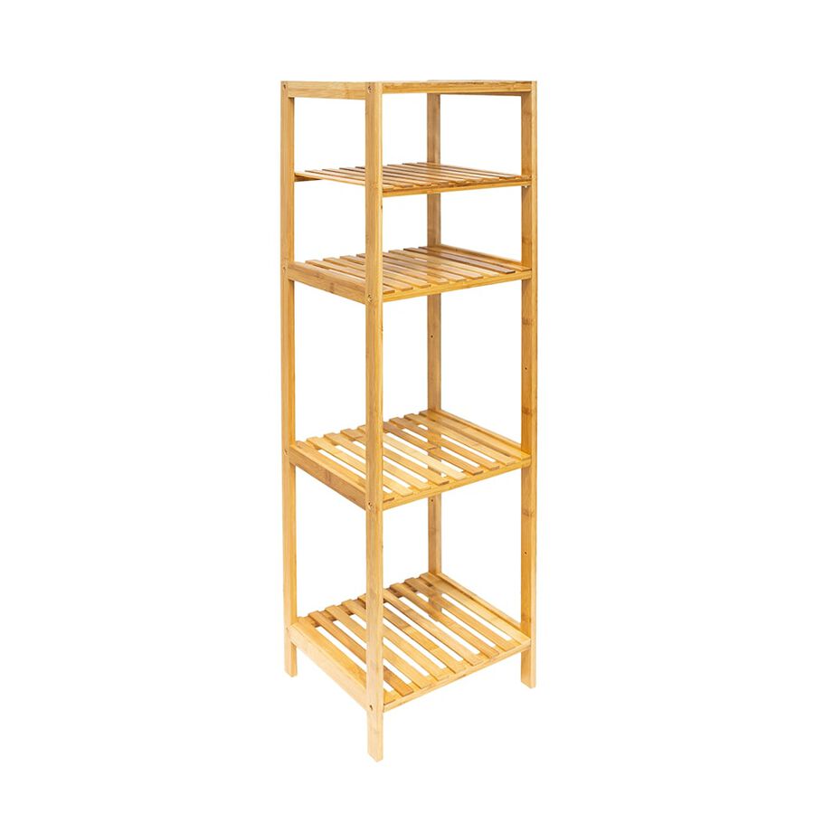Estanter&iacute;a de 4 estantes de bamb&uacute; grande