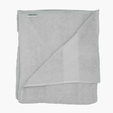 Toalla de ba&ntilde;o de algod&oacute;n 100% gris Armon&iacute;a 100x150cm - 500 g/m&sup2;