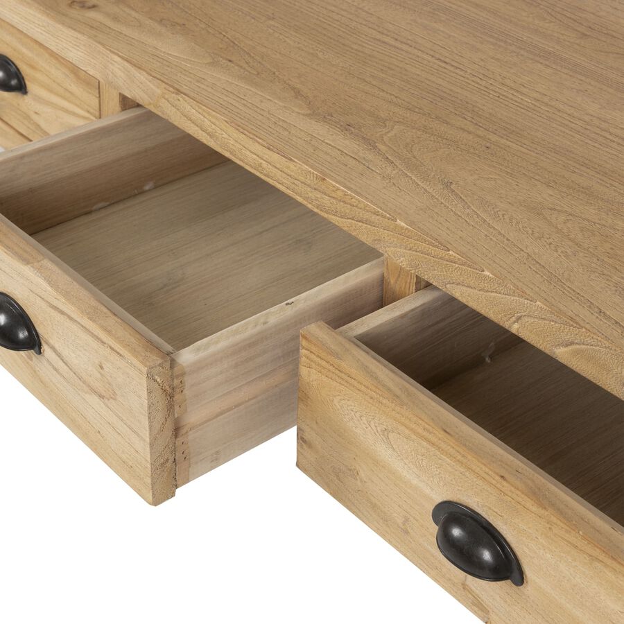 Consola de madera olmo reciclada Ruan Clau&Chloe 130x50x80cm