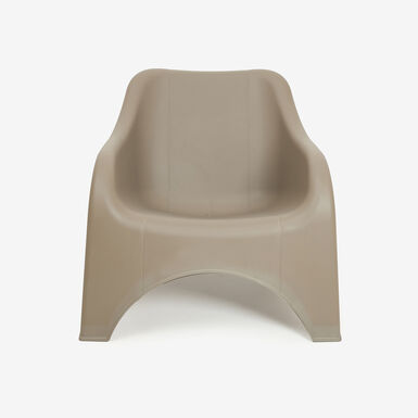 Silla de jard&iacute;n apilable de polipropileno taupe Patmos 78x71x79cm