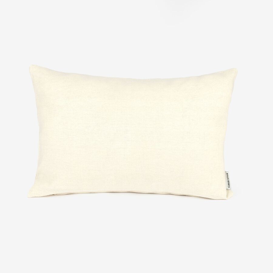 Funda de coj&iacute;n blanca de lino Detroit 30x45cm