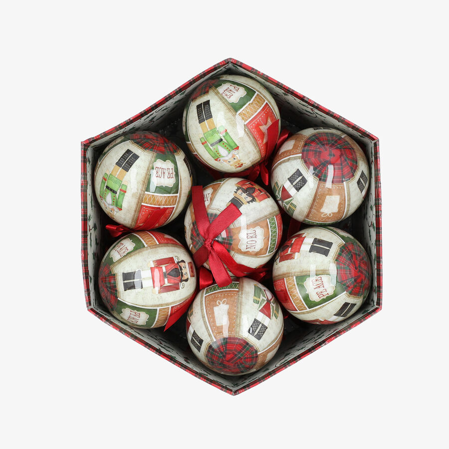 Set de 14 bolas de Navidad  de cascanueces &Oslash;7,5cm