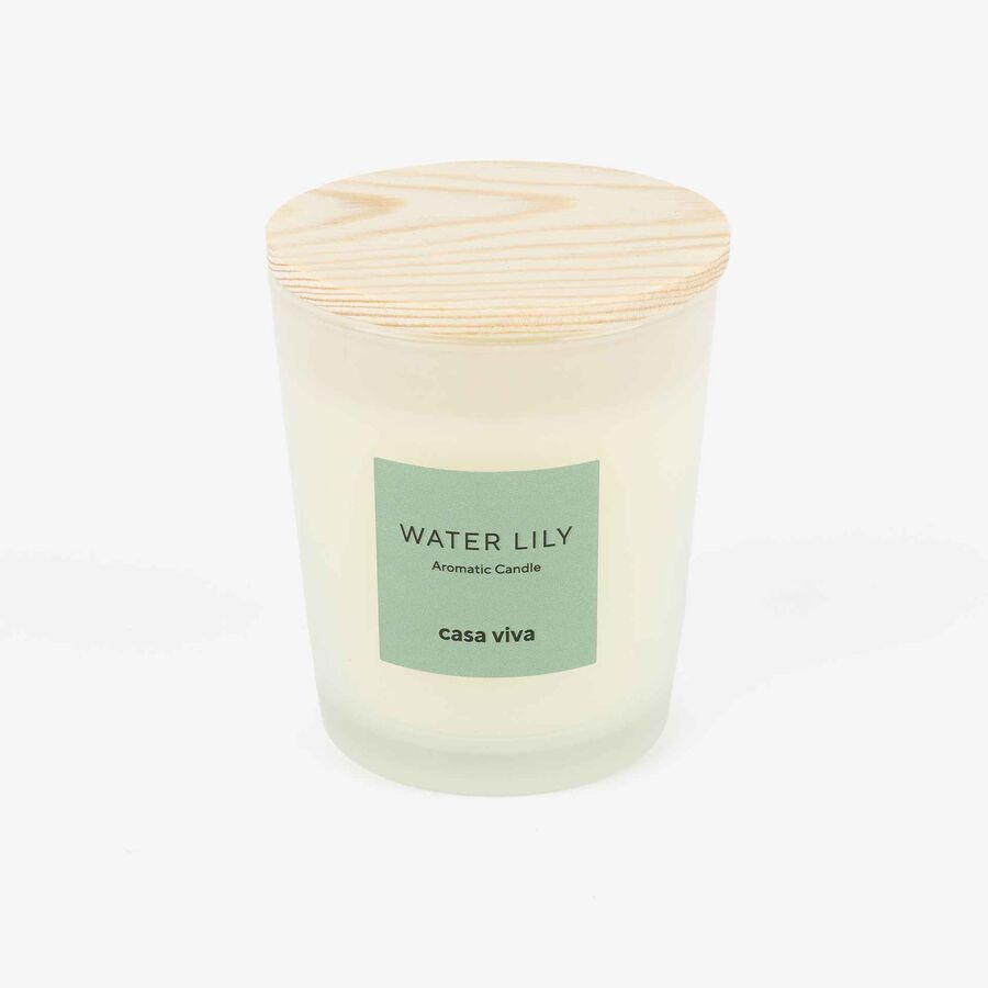 Vela aromática Water Lily en vaso de cristal 180gr Casa Viva