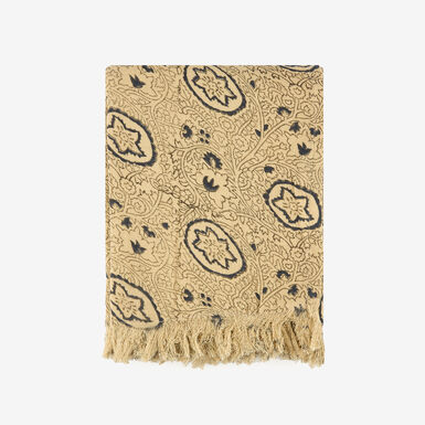 Plaid de algodón flores Mia 130x170cm Clau&Chloe