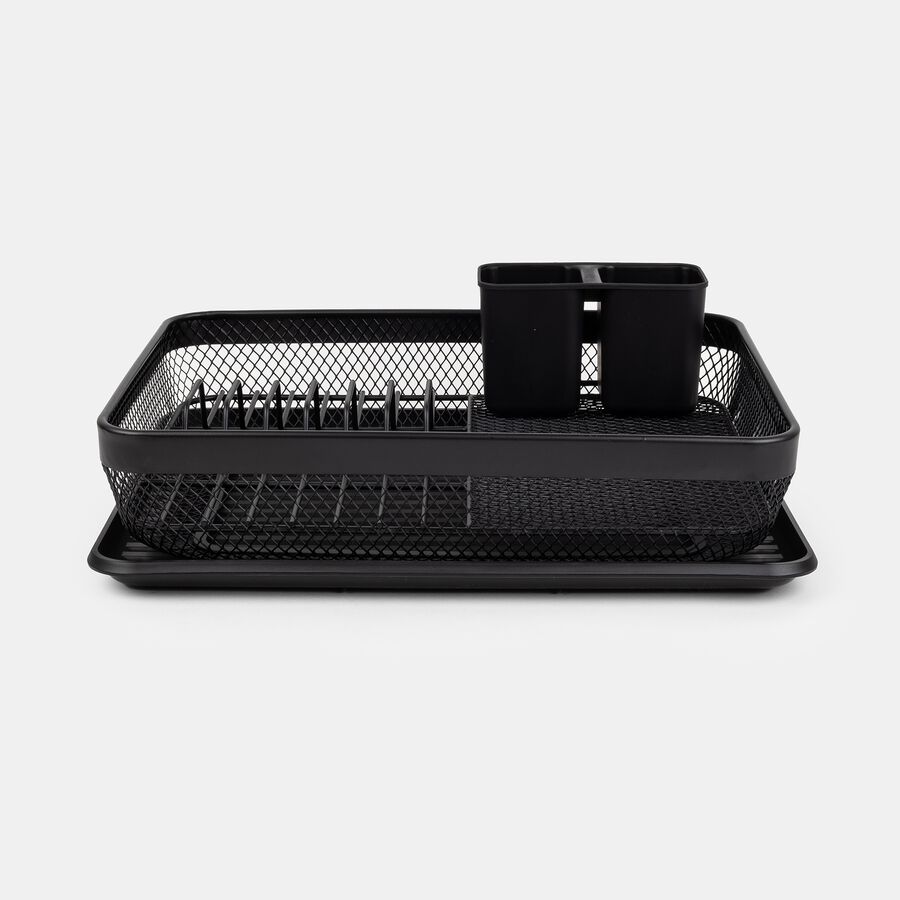 Escurreplatos metal negro 43x32x14cm