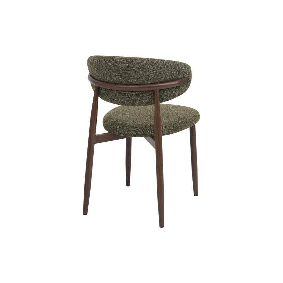 Silla de comedor efecto madera verde Martina 54x52x76cm Clau&Chloe