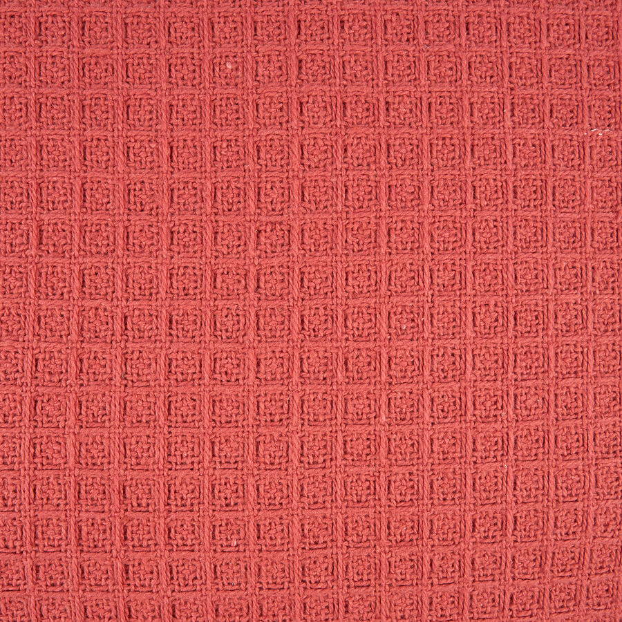 Funda de coj&iacute;n de algod&oacute;n vino Waffle 30x45cm