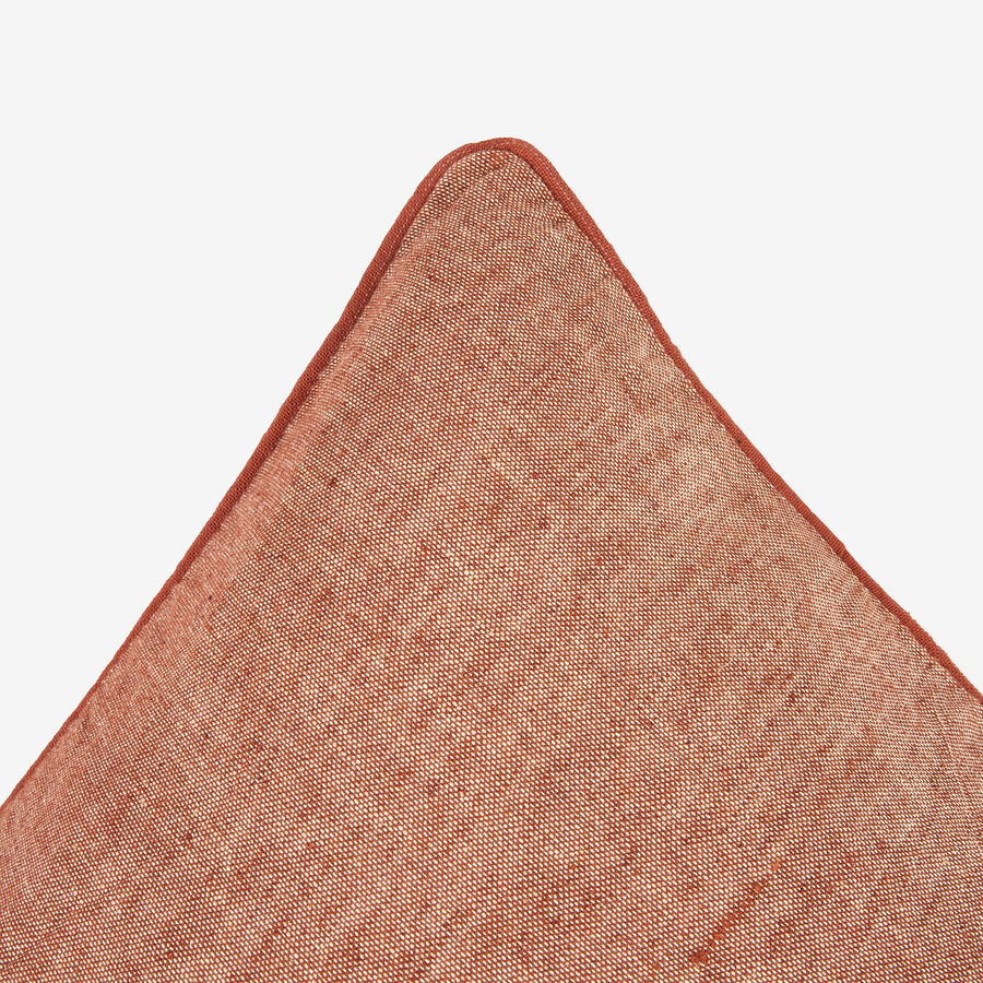 Funda de coj&iacute;n de lino cobre 45x45cm