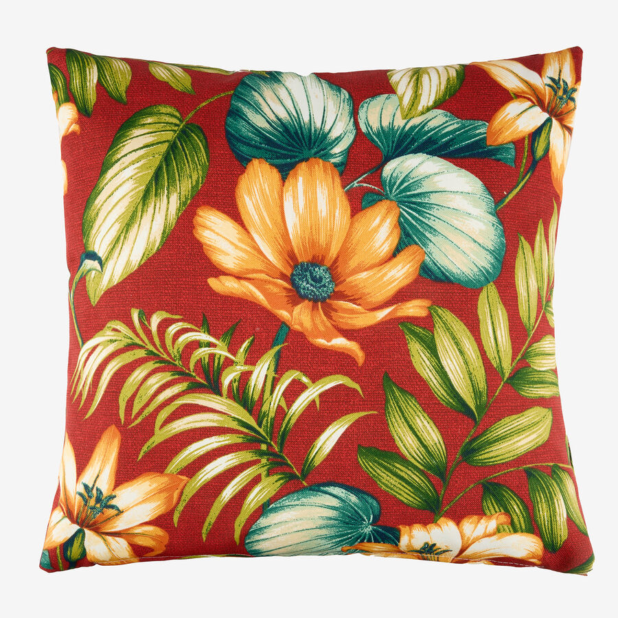 Cojín de exterior grana Tropical 43x43cm