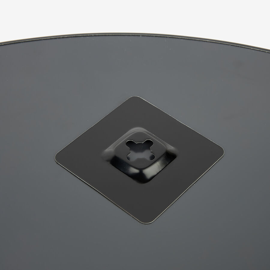 Espejo de pared redondo de metal negro Ø55cm